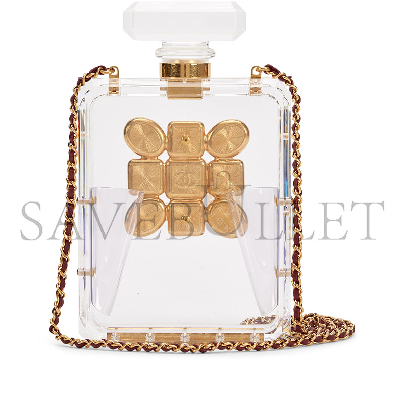 CHANEL MASTER LIMITED EDITION GREEN AND RED GRIPOIX MALTESE PERFUME MINAUDIERE (20*12*4cm) 